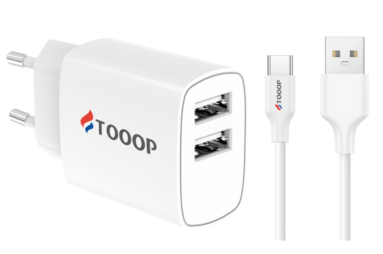 image Kit chargeur Double USB + Cable TC 1 metre